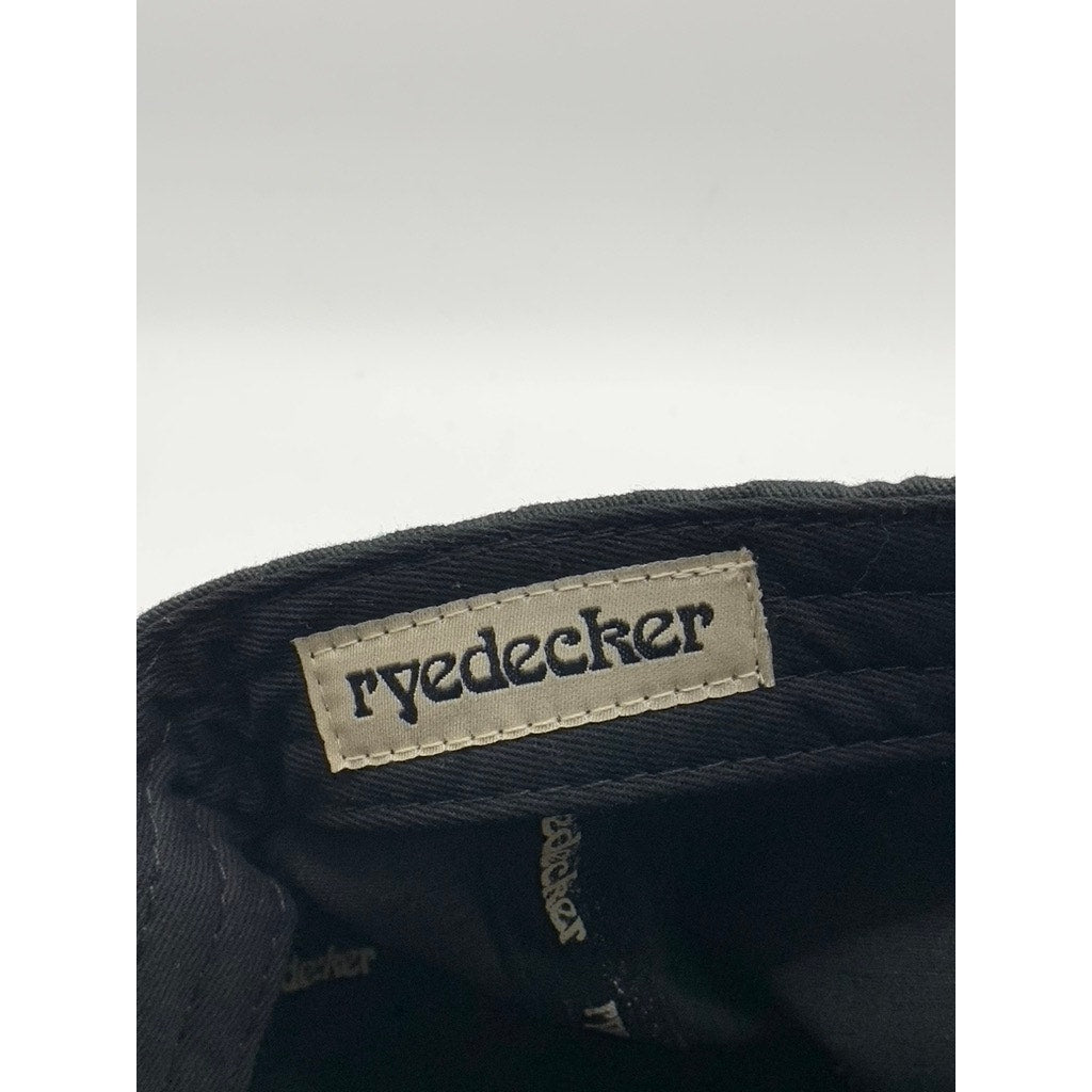 RYEDECKER Men's Black Embroidered Arch Logo Adjustable Cap SZ OS