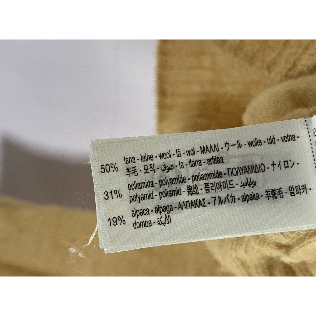 ZARA Women's Tan Crewneck Knit Wool-Blend Pullover Sweater SZ M