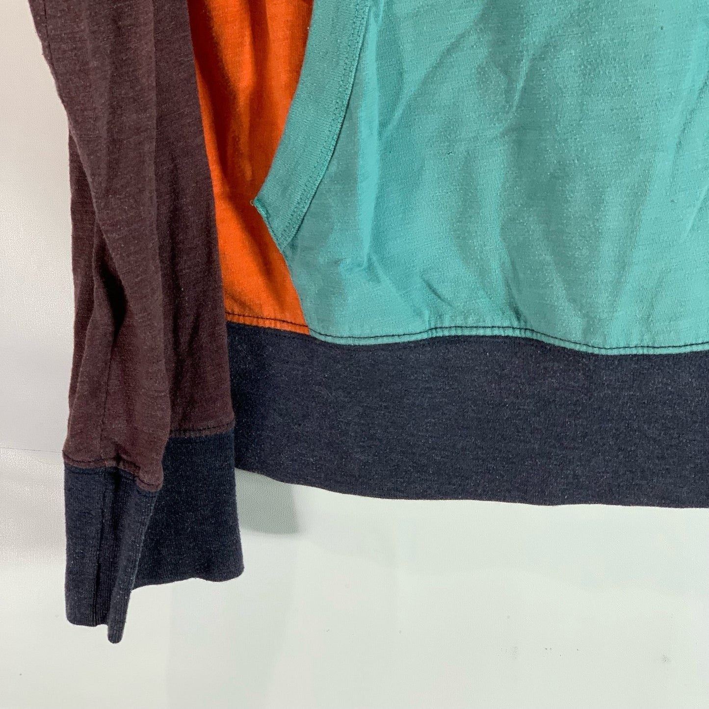 AMERICAN EAGLE Outfitters Men's Multicolor Colorblock Regular-Fit Hoodie SZ M