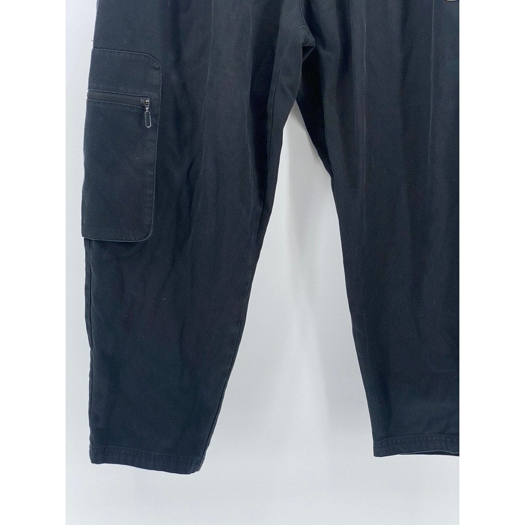 ADIDAS Men's Black Elastic Waist Pull-On Relaxed Active Sweatpants SZ L