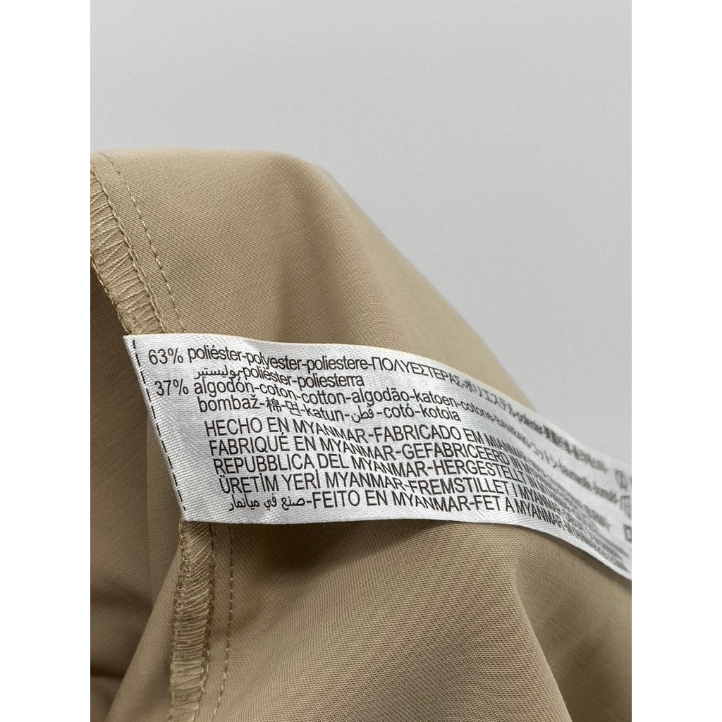 ZARA Women's Tan Solid A-Line Mini Skirt SZ L