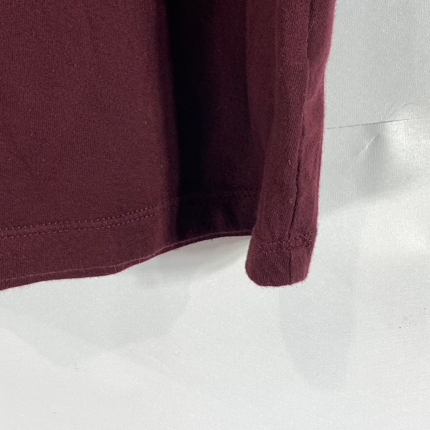 GOODFELLOW & CO Men's Burgundy Crewneck Standard-Fit Lyndale T-Shirt SZ 2XL