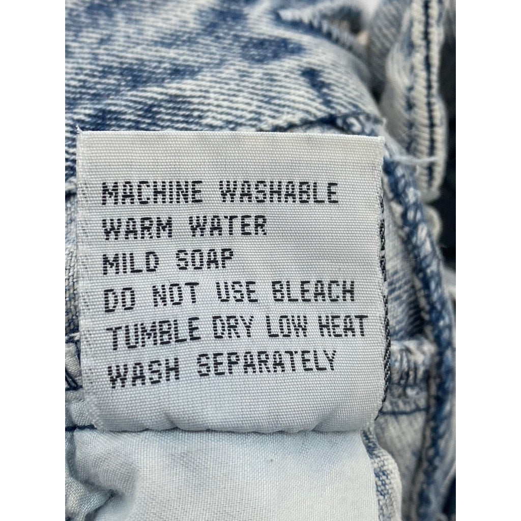 STRATOSPHERE Women's Vintage Light Wash Blue Fold-Over Waist Shorts SZ 11/12