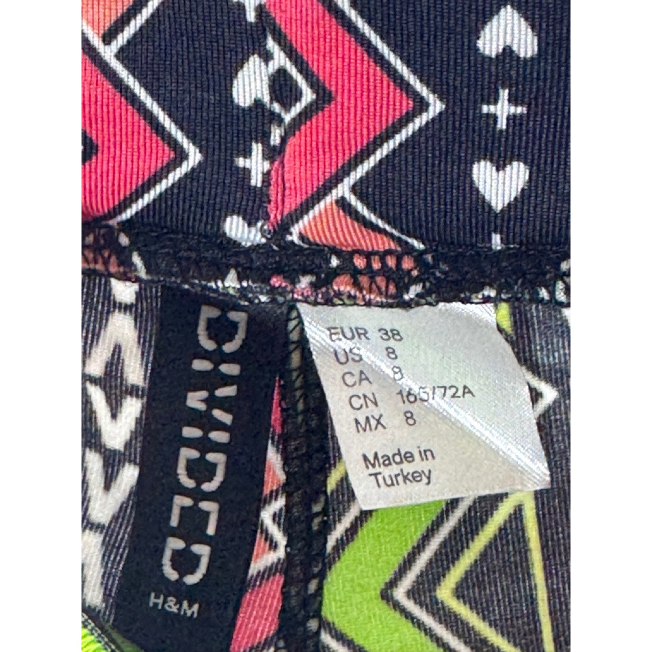 DIVIDED By H&M Women's Multicolor Printed Pull-On Pants SZ 8