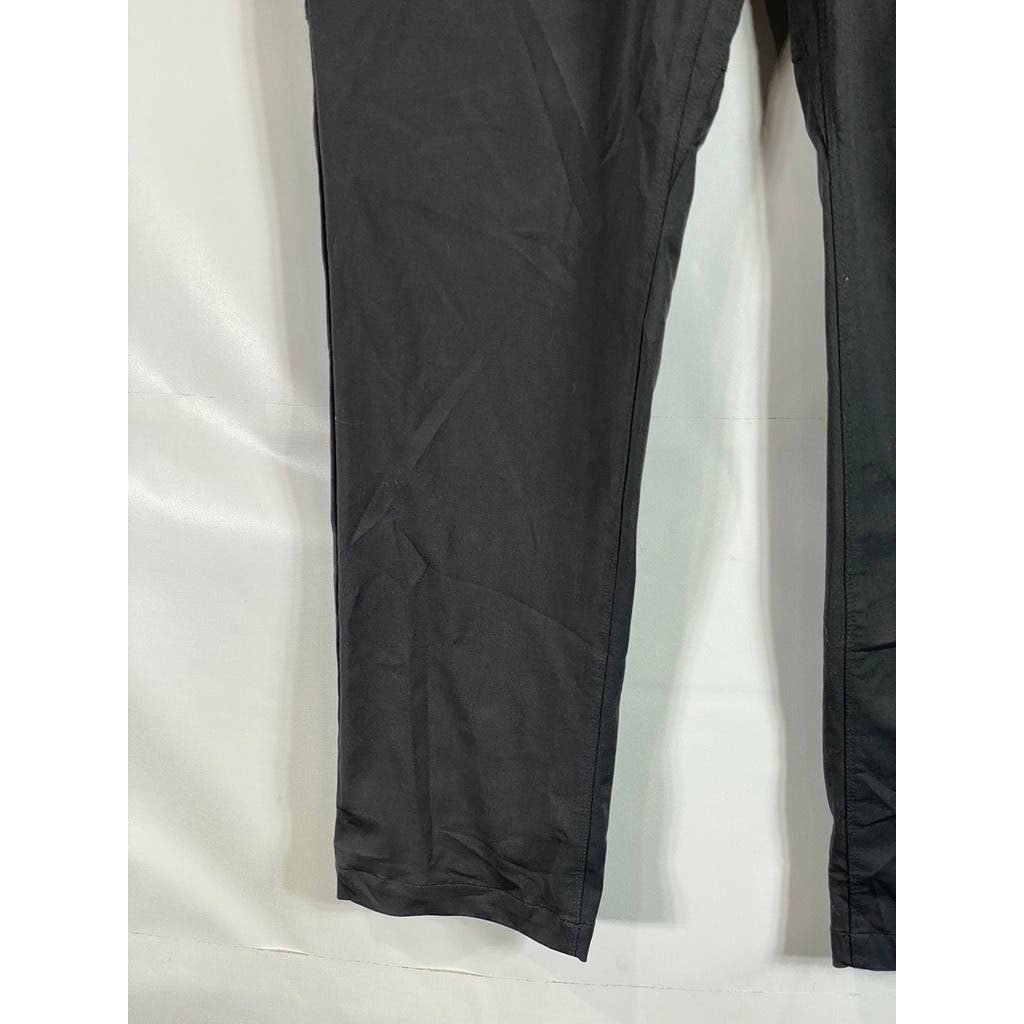 AVALANCHE Men's Black Solid Stretch Regular-Fit Pants SZ 38X30