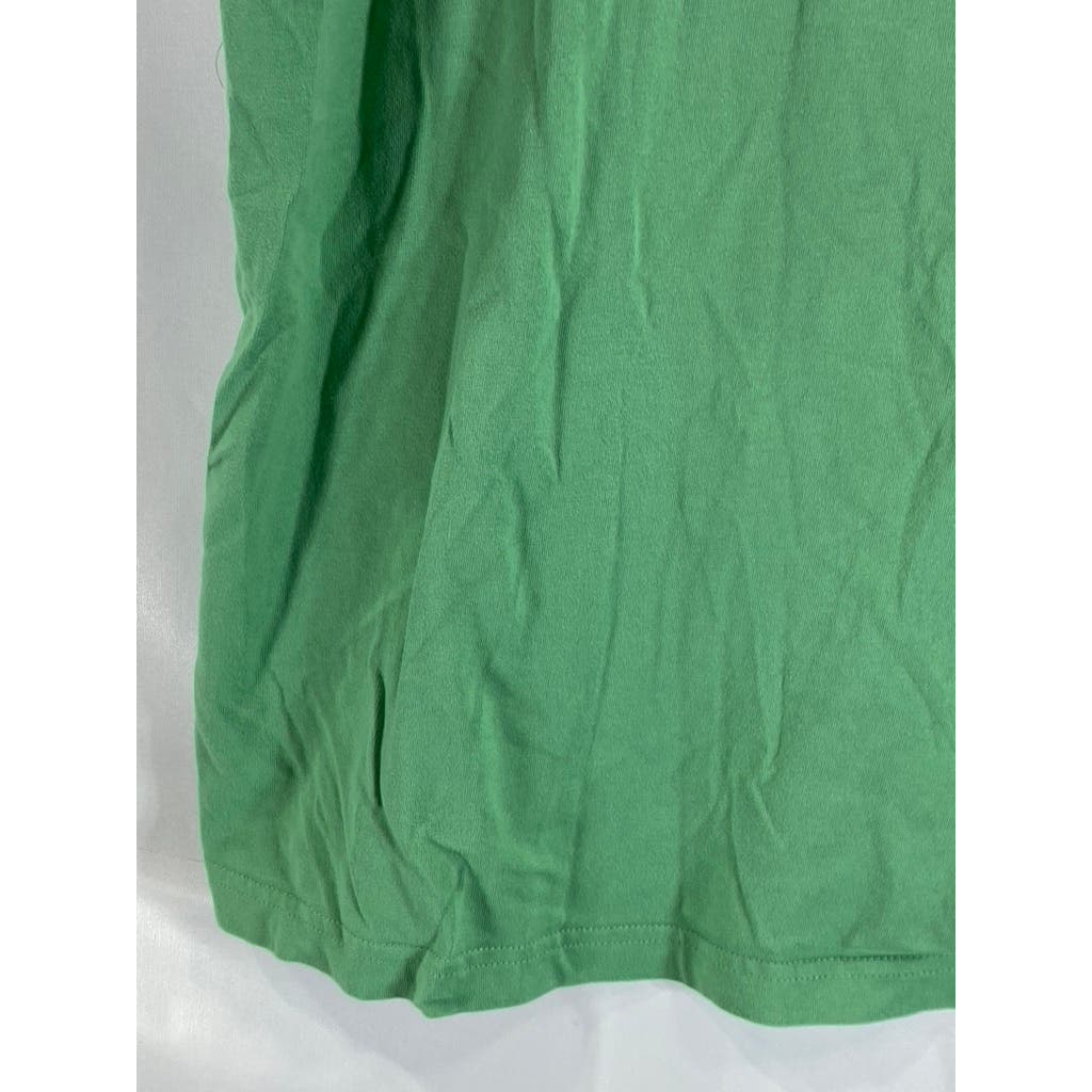 LANDS' END Men's Green Crewneck Super-T Short Sleeve T-Shirt SZ XL