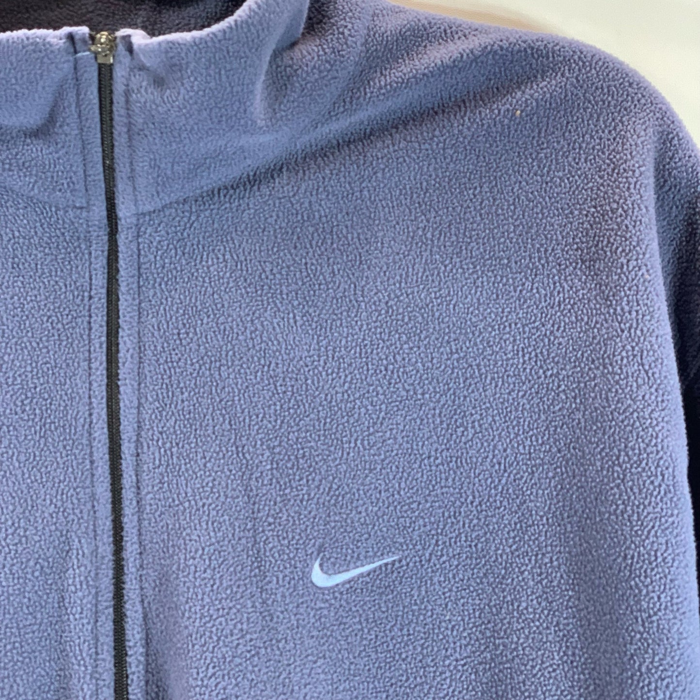 NIKE Men's Navy Therma-Fit Stand Collar Half-Up Fleece Pullover Sweater SZ L