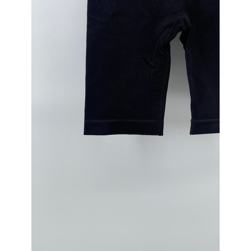 PRIMARK CARES Women's Black Ribbed Compression Pull-On Stretch Biker Shorts SZXS