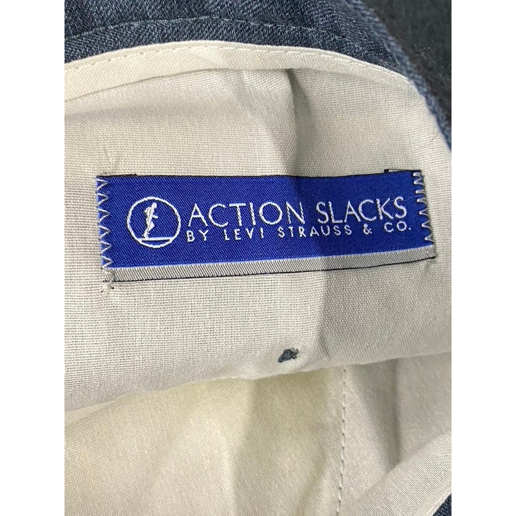 LEVI'S Men's Blue Vintage Action Slacks Flat Front Dress Pants SZ 40X30