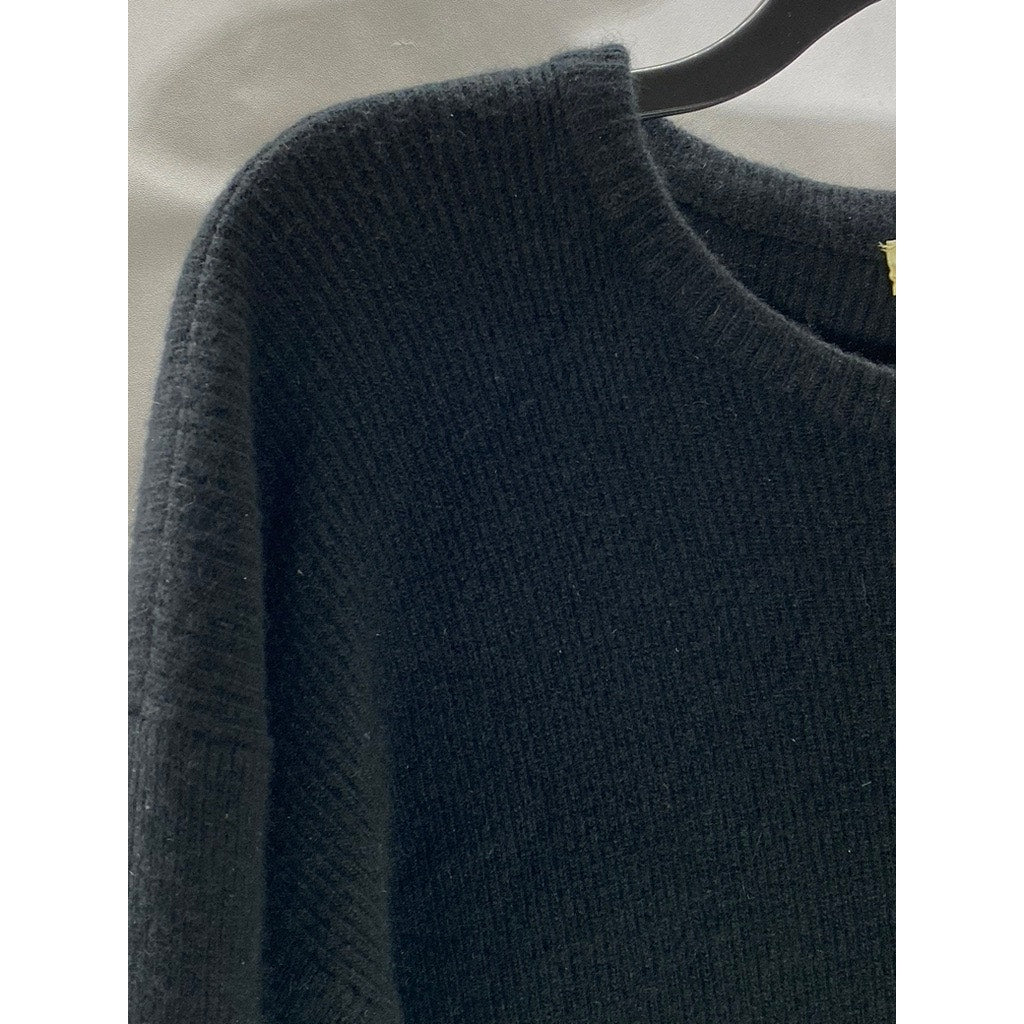 TSE Women's Black Crewneck Knit Pure Cashmere Pullover Sweater SZ M