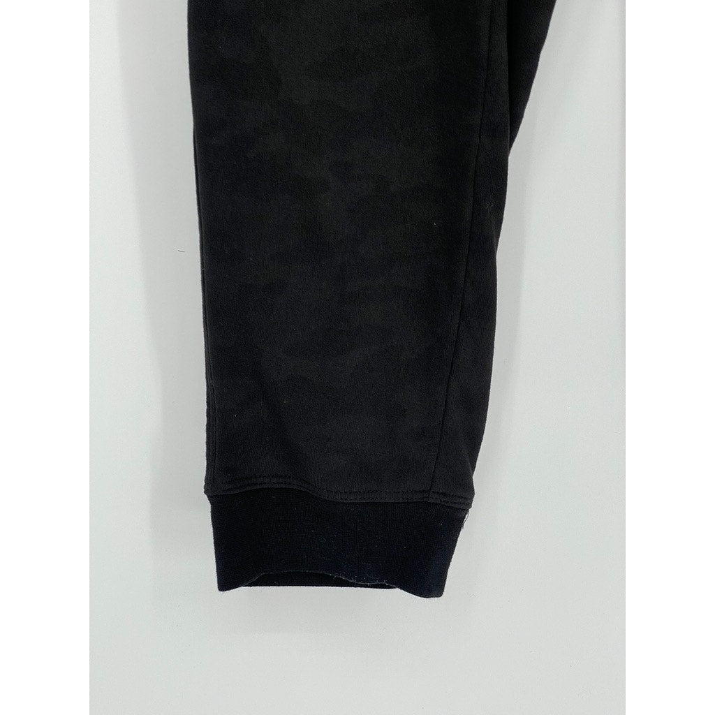 90 DEGRESS By REFLEX Men's Black Camo Print Drawstring Jogger Cargo Pant SZ L