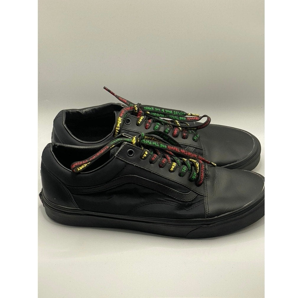 VANS Men’s Black A Tribe Called Quest Logo Lace-Up Sneakers SZ 13