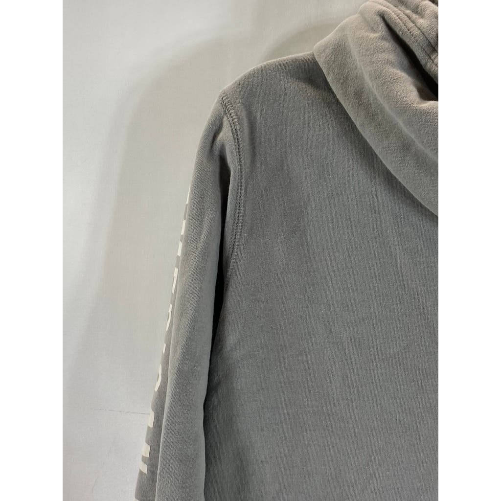 AMERICAN EAGLE Men's Light Grey Super Soft AE Logo Graphic Pullover Hoodie SZ XS
