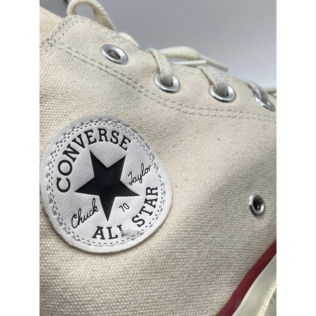 CONVERSE Unisex Adult Beige Chuck 70 Canvas All-Star Hi-Top Sneakers SZ M6/W8
