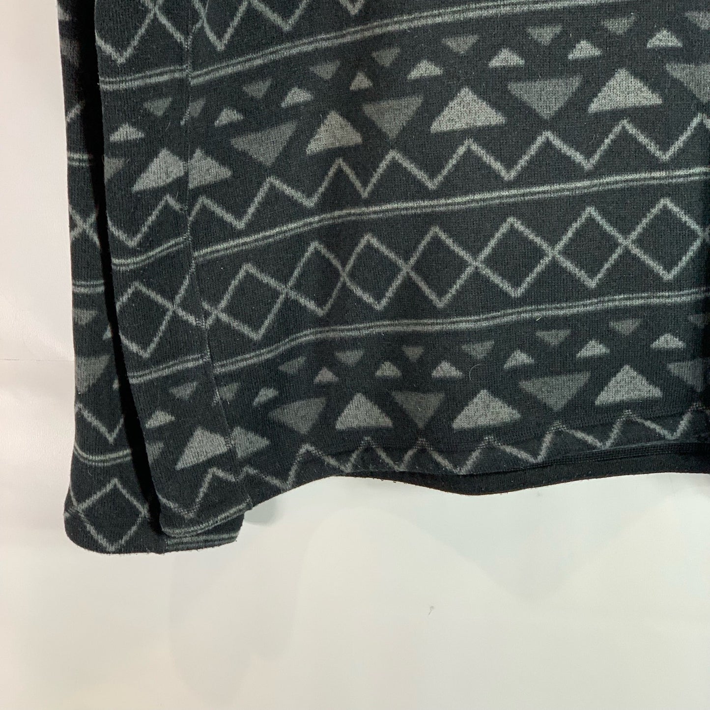 THE NORTH FACE Men's Black/Gray Novelty Gordon Lyon Quarter-Zip Sweater SZ 2XL