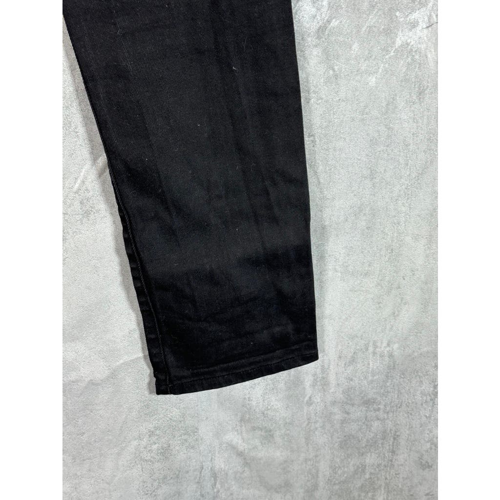 JOHN VARVATOS Men's Jet Black Solid Bowery Slim Straight Fit Jeans SZ 31