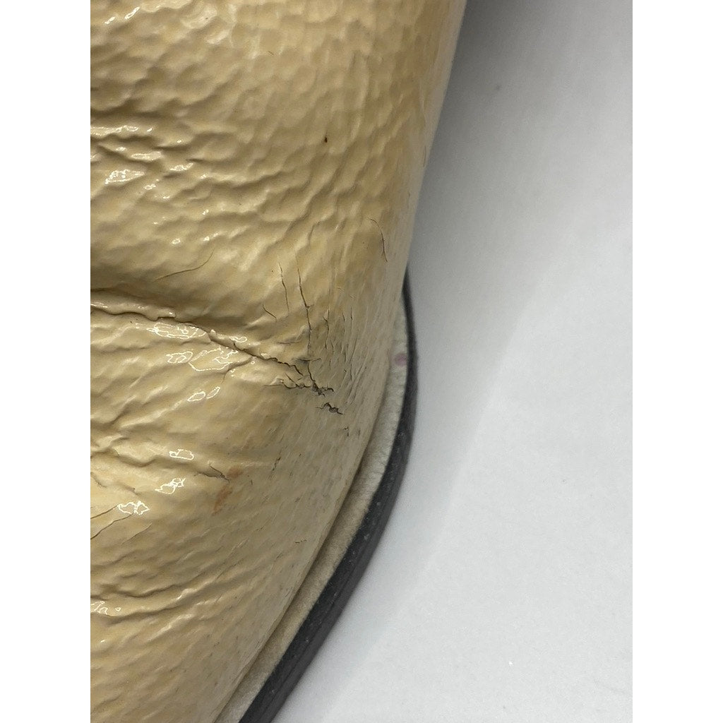 MERCEDES CASTILLO Women's Tan Pebble Leather Xandra Round-Toe Ankle Boots SZ 7.5