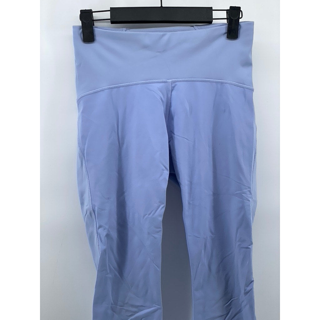 LULULEMON Women's Washed Denim Blue Wunder Train Mesh High-Rise Leggings SZ 6