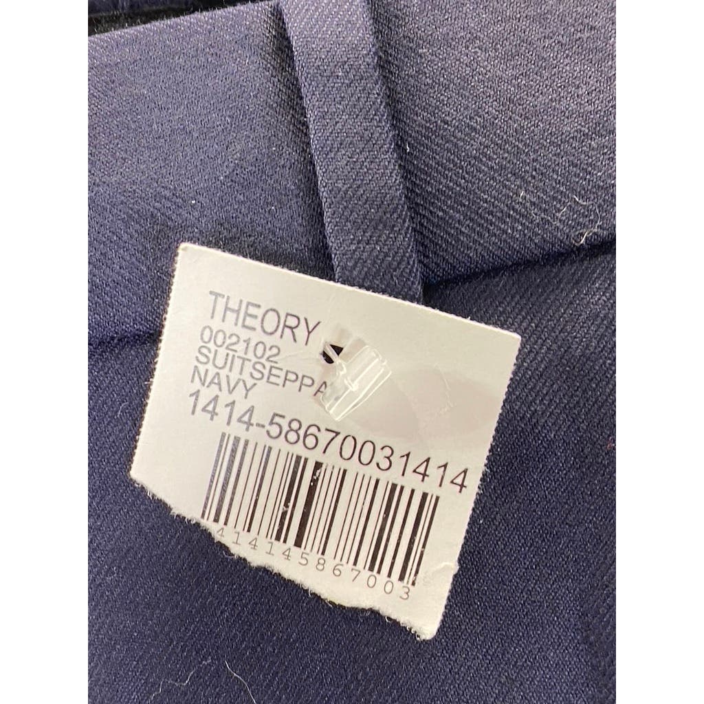 THEORY Men's Navy Marlo Wool Straight-Leg Suit Separate Pants SZ 30