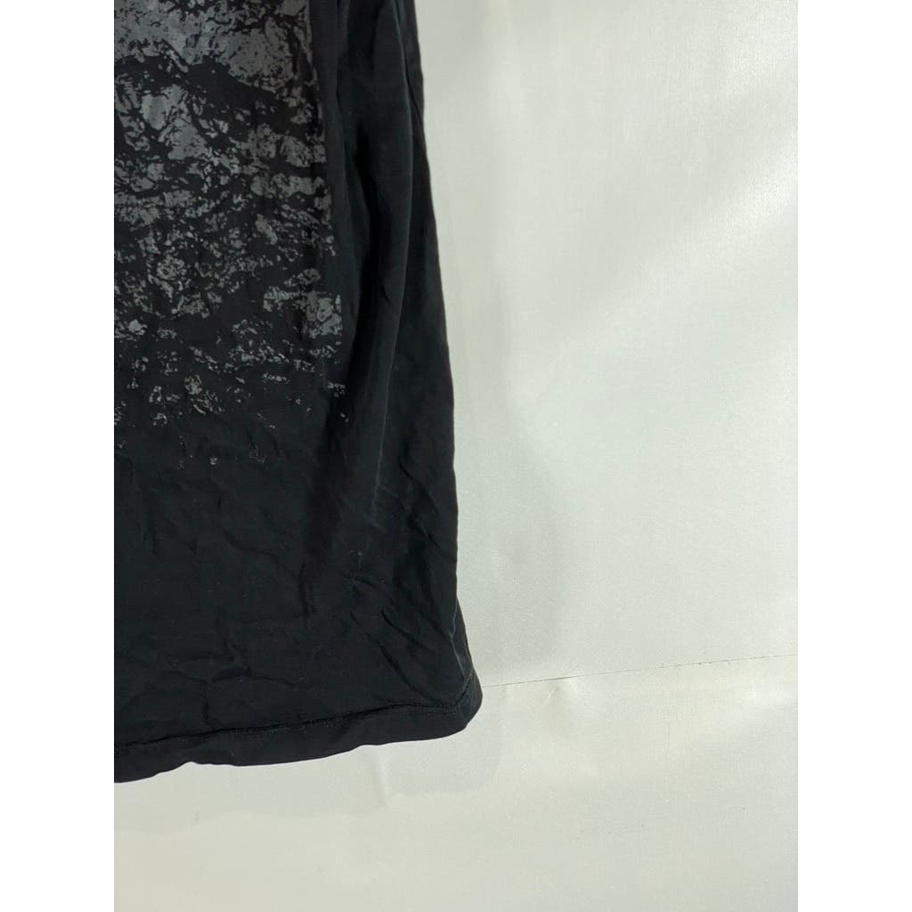 ASOS Men's Black Solid Crewneck Graphic Short Sleeve T-Shirt SZ M