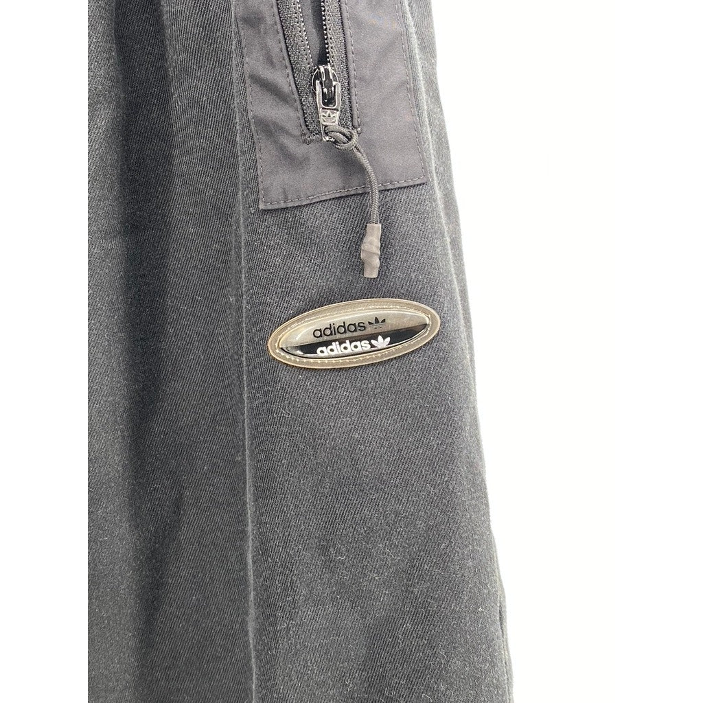 ADIDAS Men's Black Elastic Waist Pull-On Relaxed Active Sweatpants SZ L