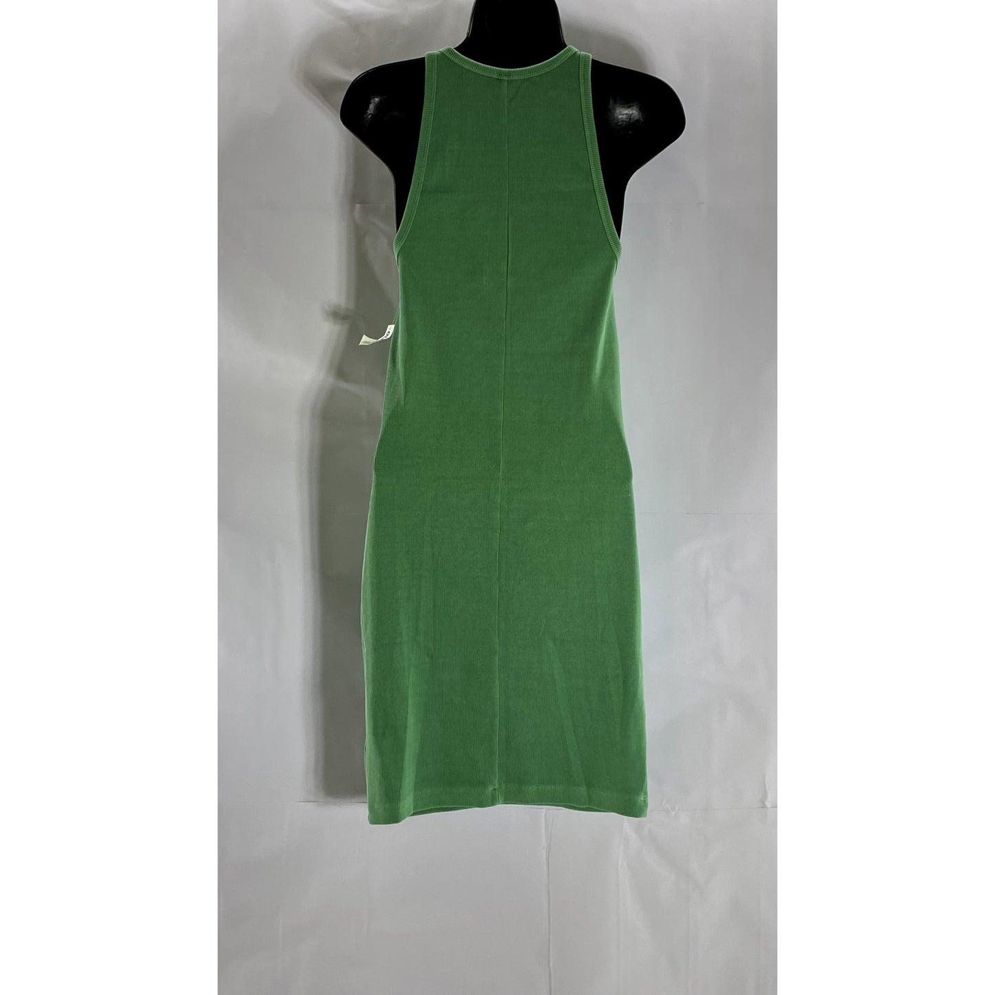 OLD NAVY Women's Green Emerald Reef Ribbed High-Neck Sleeveless Dress SZ M