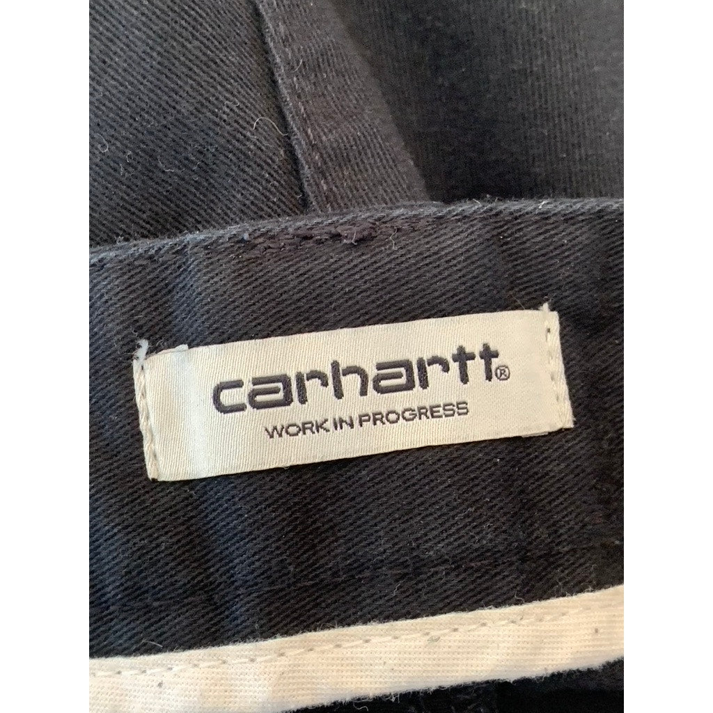 CARHARTT WIP Women's Black Solid W' Tristin Relaxed-Fit Tapered-Leg Pant SZ 31