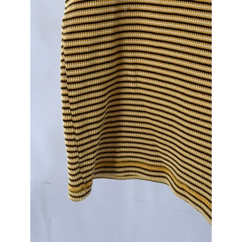 KAREN SCOTT Women's Orange/Black Striped Crewneck Short Sleeve Top SZ M