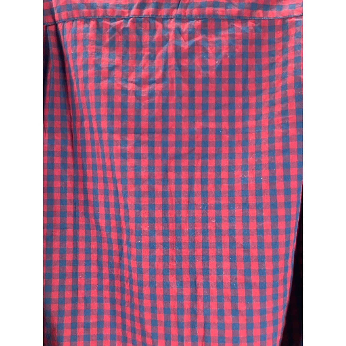 J. CREW Men's Red Gingham Mercantile Flex Button-Up Long Sleeve Shirt SZ L