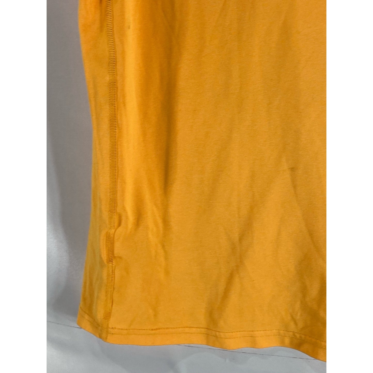 NIKE Men’s Yellow/Navy Dri-Fit Crewneck Short Sleeve Large Swoosh T-Shirt SZ M
