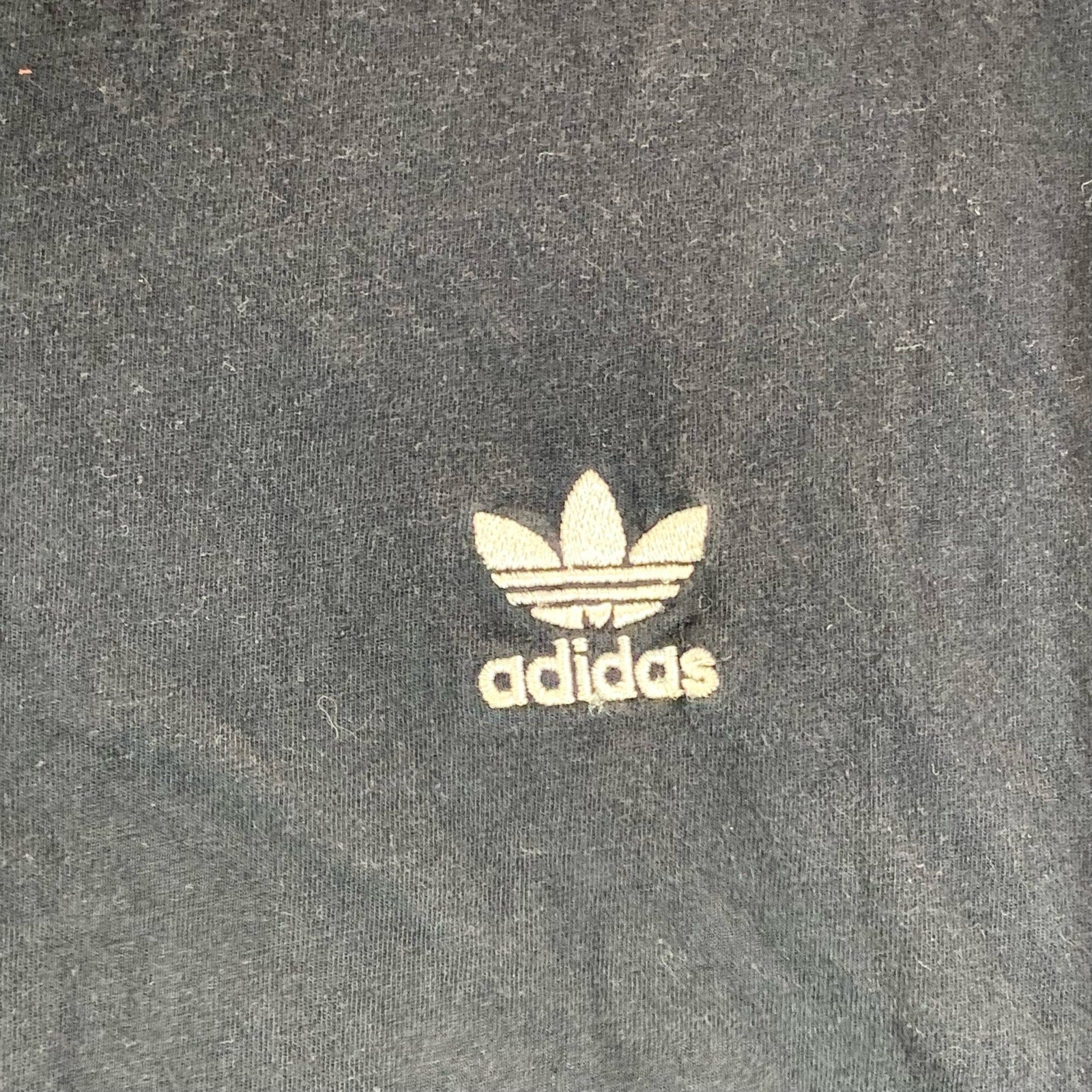 ADIDAS Men's Black Crewneck Essential Short Sleeve T-Shirt SZ L