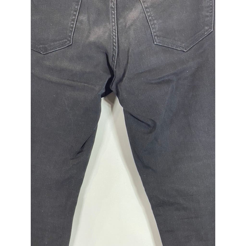 BANANA REPUBLIC Men's Solid Black Traveler Tapered-Fit Five-Pocket Pant SZ 33X32