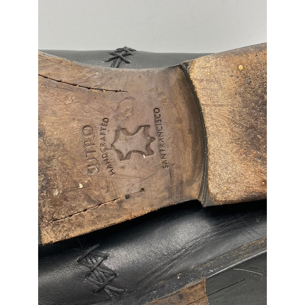 SUTRO FOOTWEAR Women's Black Leather Ortega Round-Toe Ankle Chelsea Boots SZ 8