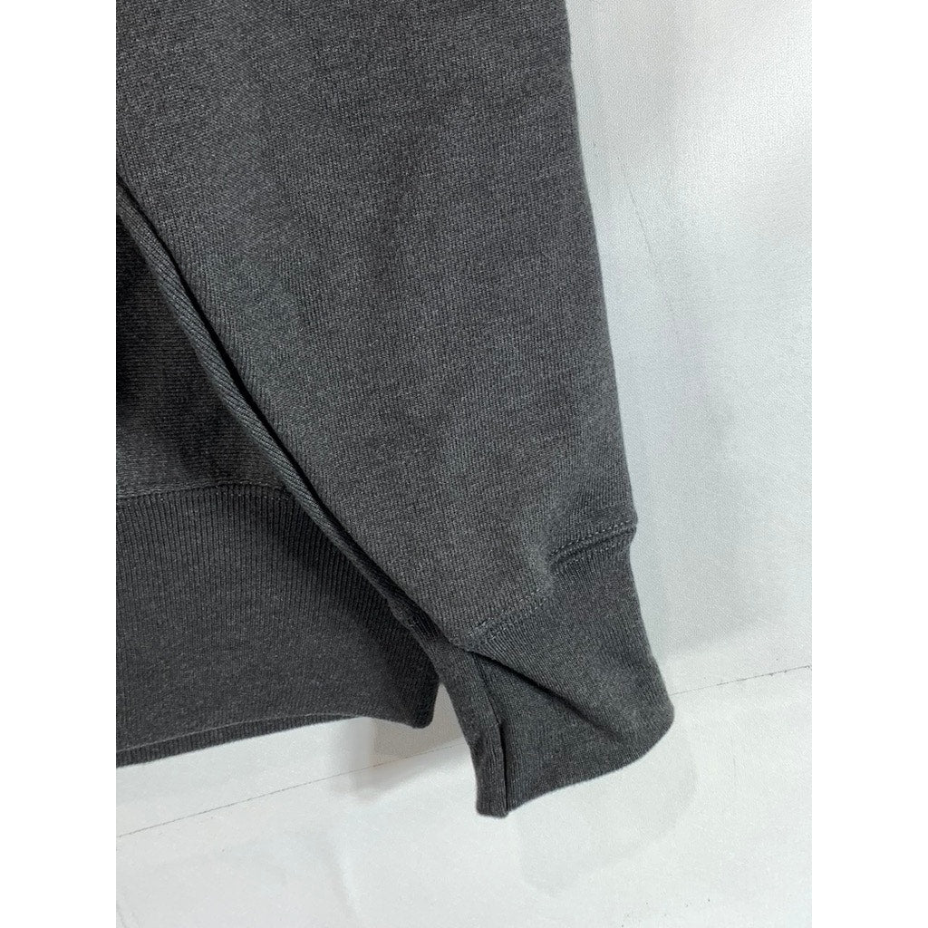 CHAMPION Reverse Weave Men's Gray Weil Logo Crewneck Pullover Sweatshirt SZ S