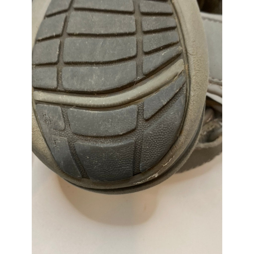 KHOMBU Women's Gray-Teal Ashley Cutout Bungee Lace-Up Heel-Strap Sandals SZ 9