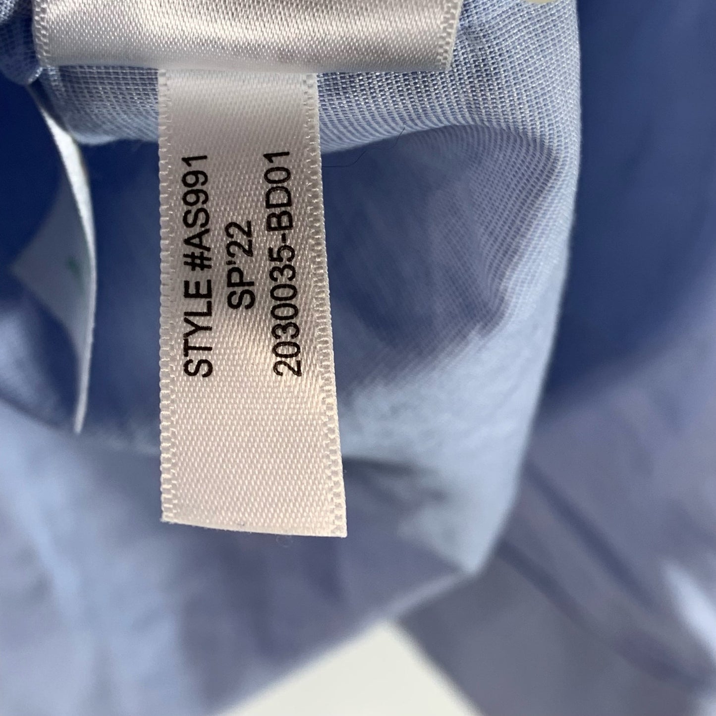 J.CREW FACTORY Men's Classic Blue Slim Performance Button-Up Dress Shirt SZ XL