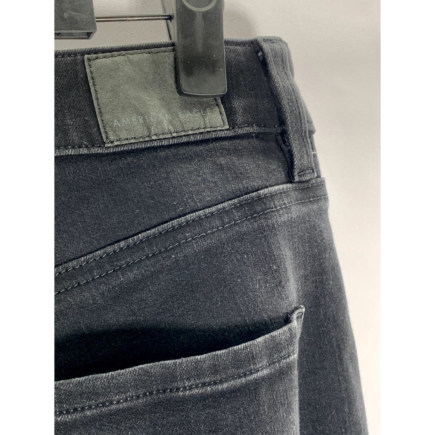 AMERICAN EAGLE Women's Black Solid The Dream Denim Skinny High-Waist Jean SZ 4
