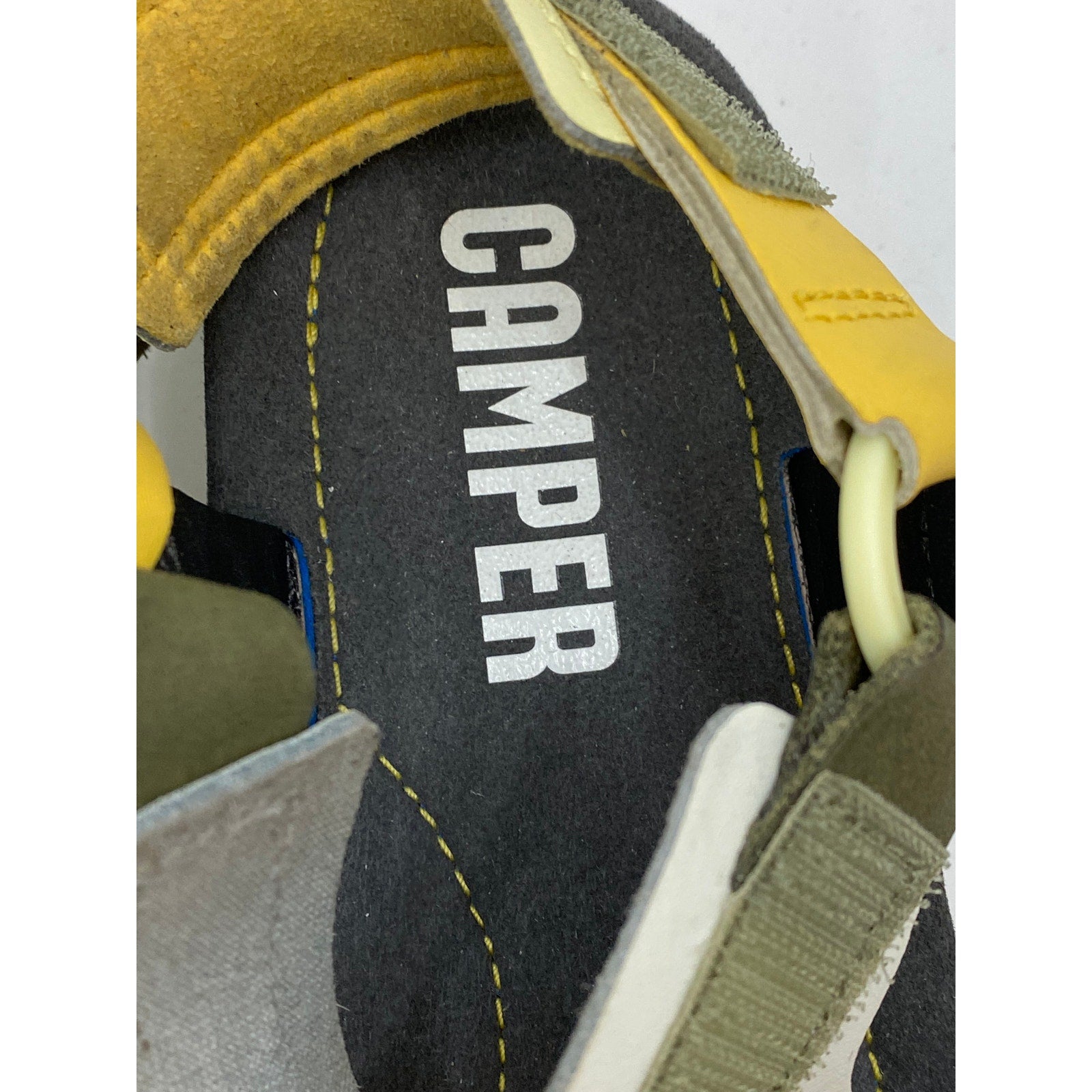 CAMPER Women's Yellow Leather Oruga Up Platform Wedge Sandals SZ 39(US8.5)