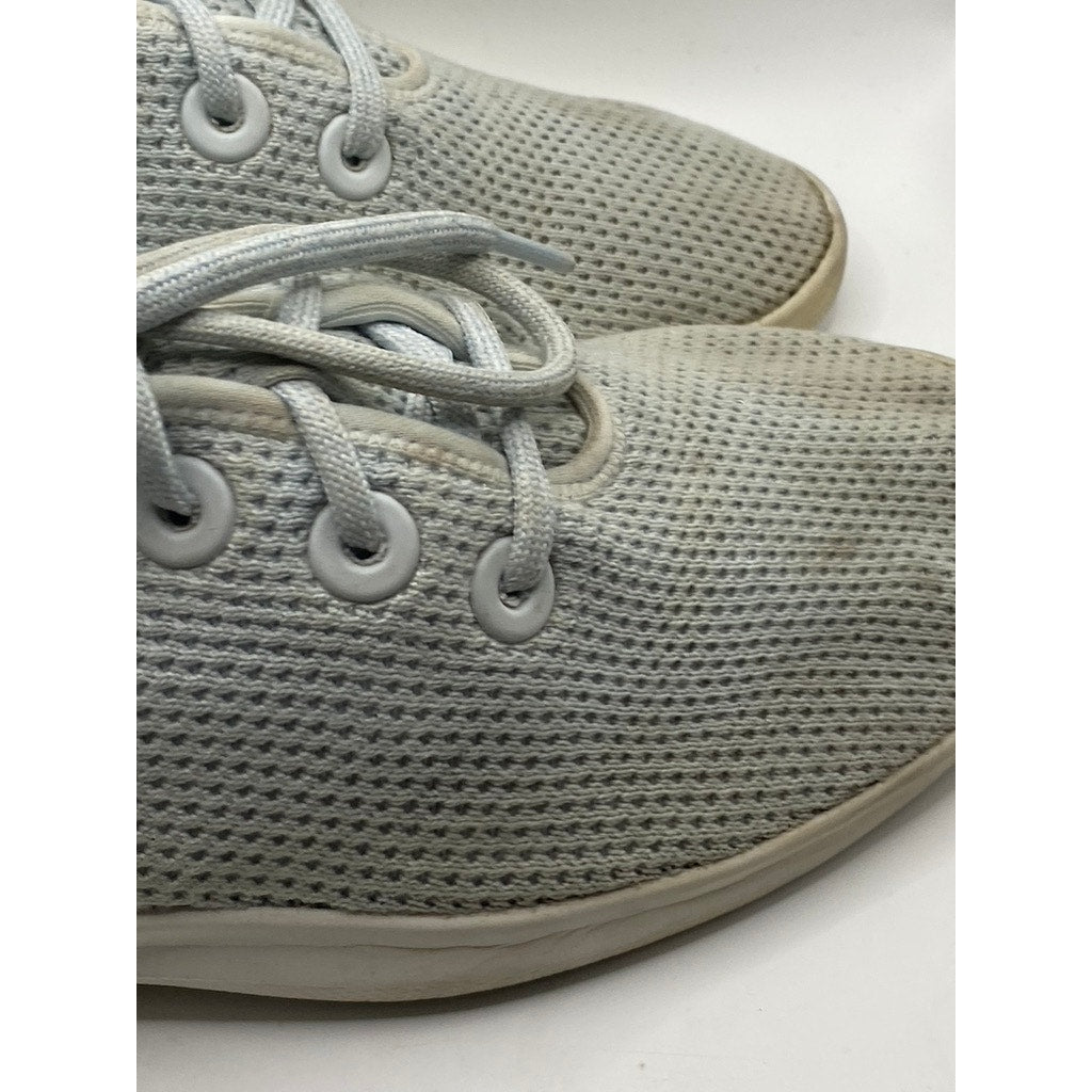 ALLBIRDS Women's Sky Blue Mesh Lightweight Lace-Up Tree Runner Sneakers SZ 10