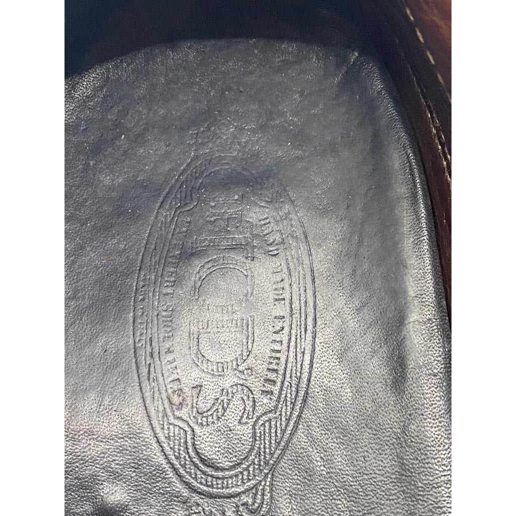 TOD'S Men's Black Vibram Leather Slip-On Loafers SZ 9.5