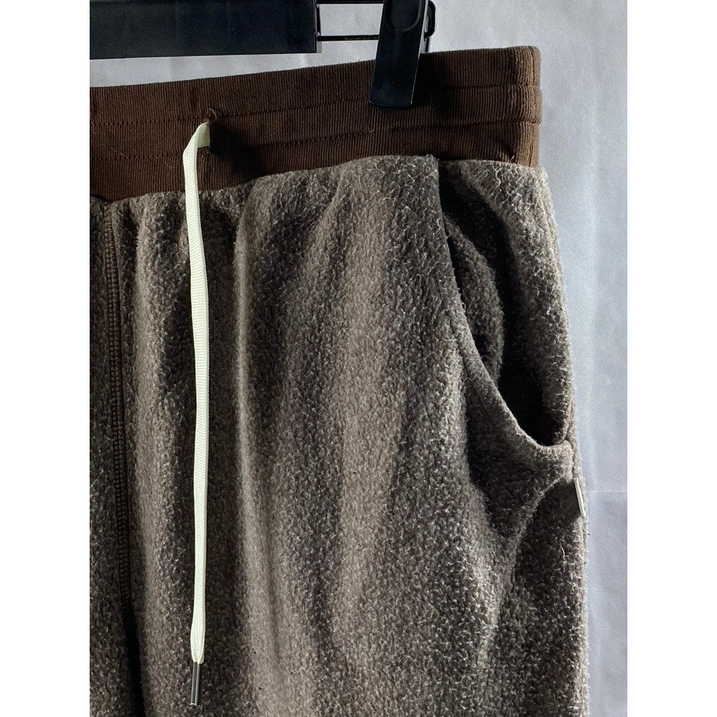 FEAT Women's Brown The BlanketBlend Drawstring Pull-On Jogger Pants SZ L