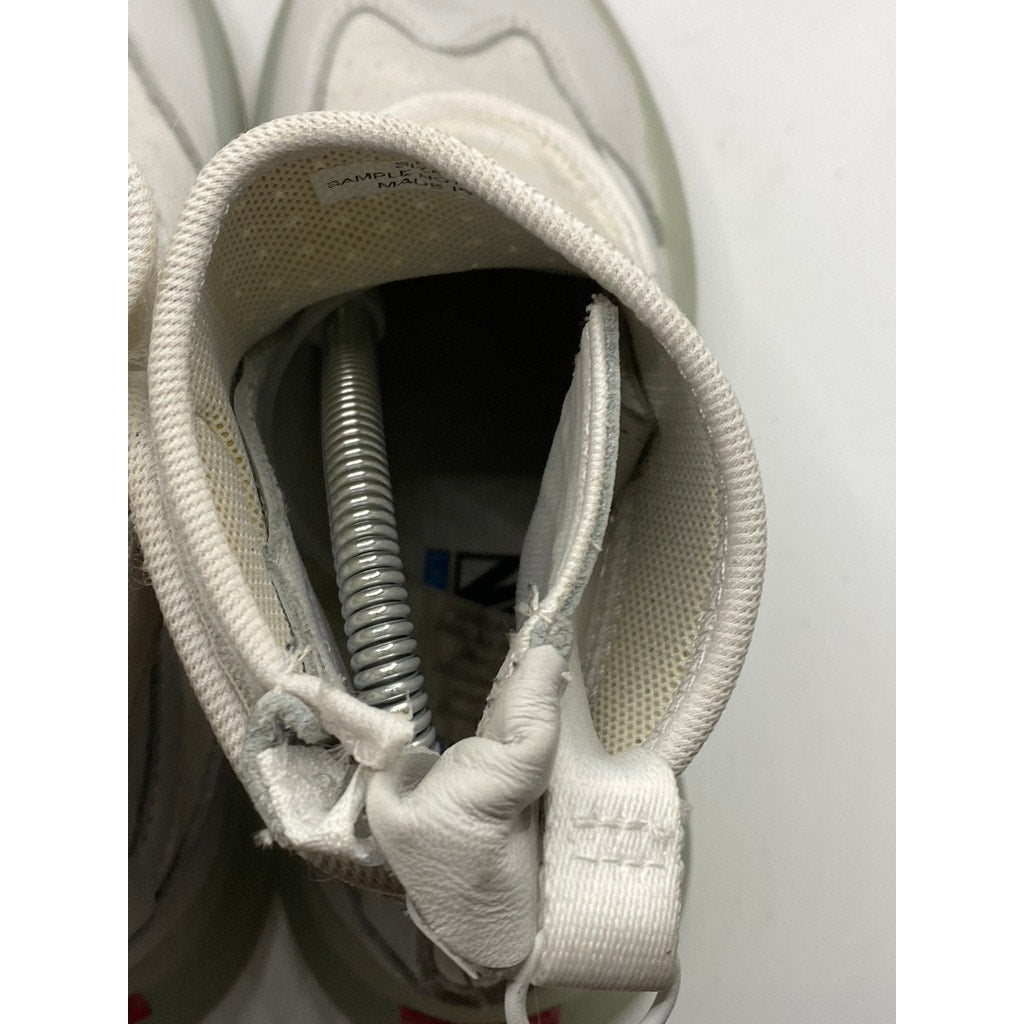 VANS Men's White Vault Skoot LX Pull-On Round Toe Sock Shoes SZ 7.5