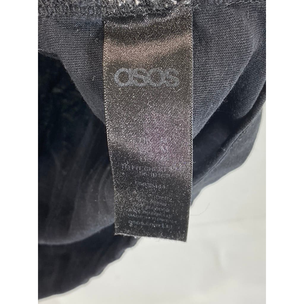 ASOS Men's Black Solid Crewneck Graphic Short Sleeve T-Shirt SZ M