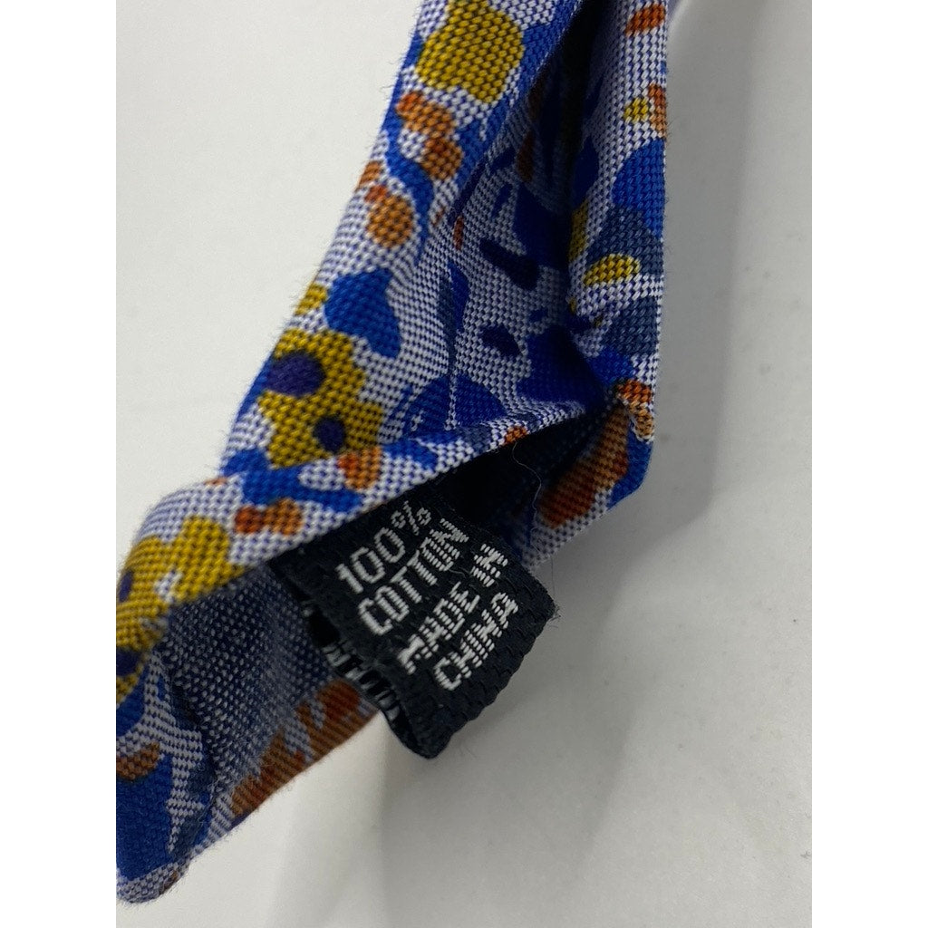 NORDSTROM Men’s Blue-Multi Floral Print Tie SZ OS