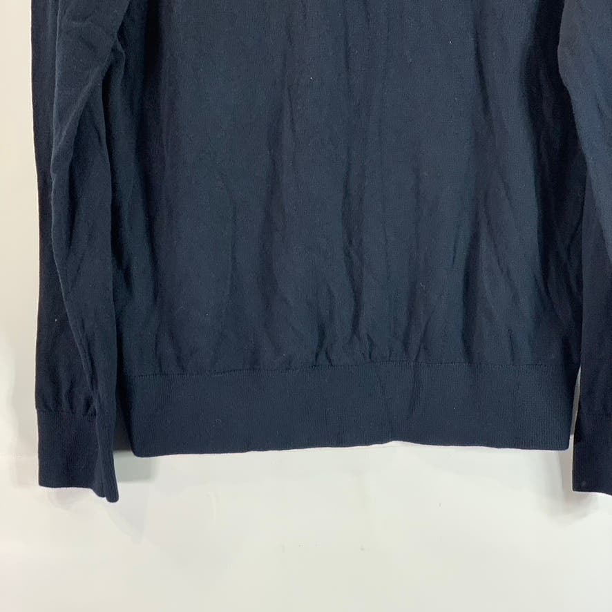 BANANA REPUBLIC Men's Navy Cotton-Blend V-Neck Pullover Sweater SZ M