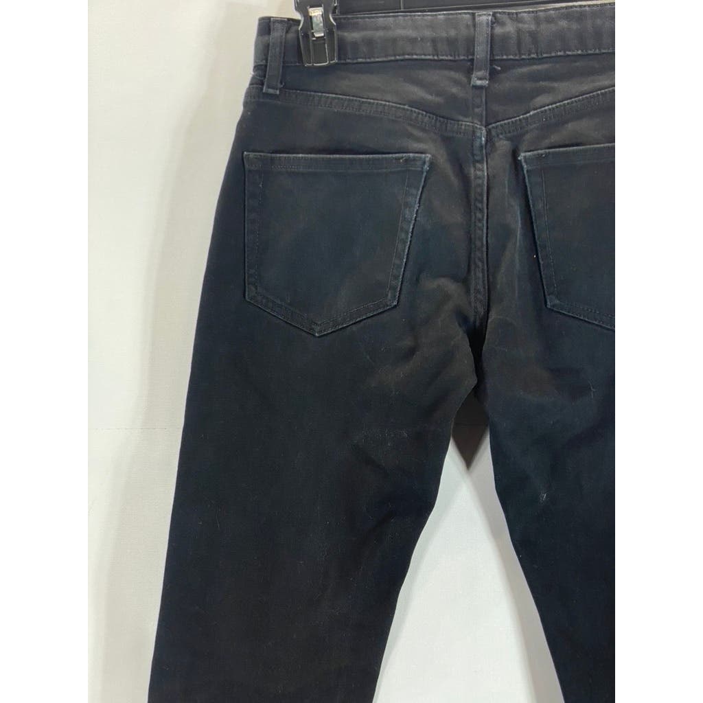TOPMAN Men's Solid Black Stretch Slim-Fit Five-Pocket Jeans SZ 26X30