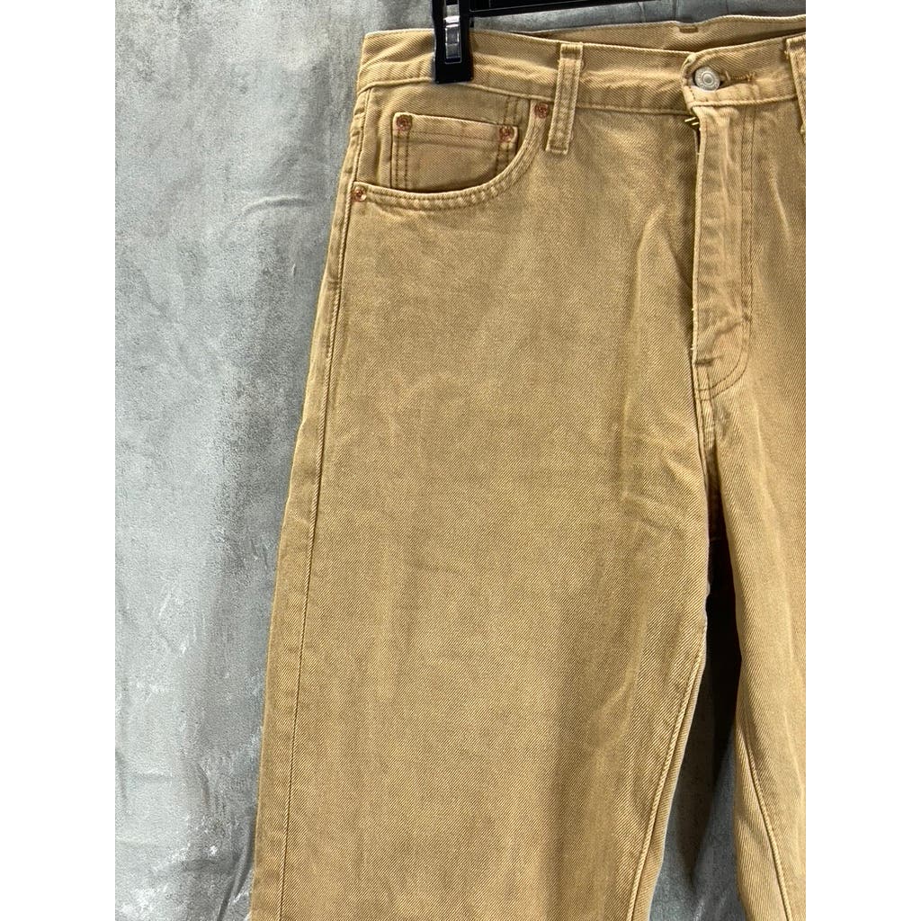 LEVI'S Men's Tan Stay Loose Tapered-Leg Non-Stretch Jeans SZ 30X32