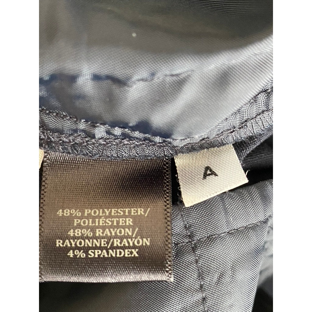 ANN TAYLOR Women's Navy Blue Solid The Eva Classic-Fit Ankle Pants SZ 0