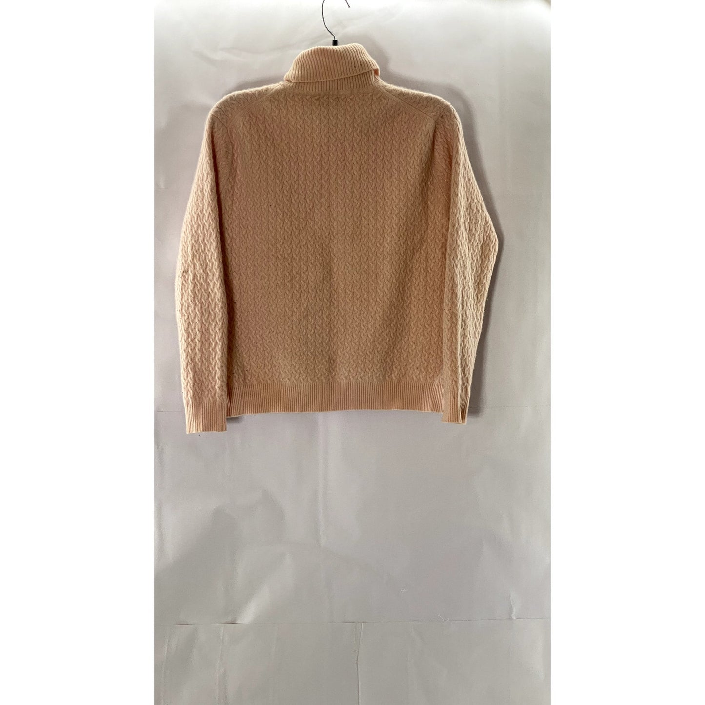 KIRKLAND SIGNATURE Women's Salmon Pink Cashmere Turtleneck Sweater SZ XL