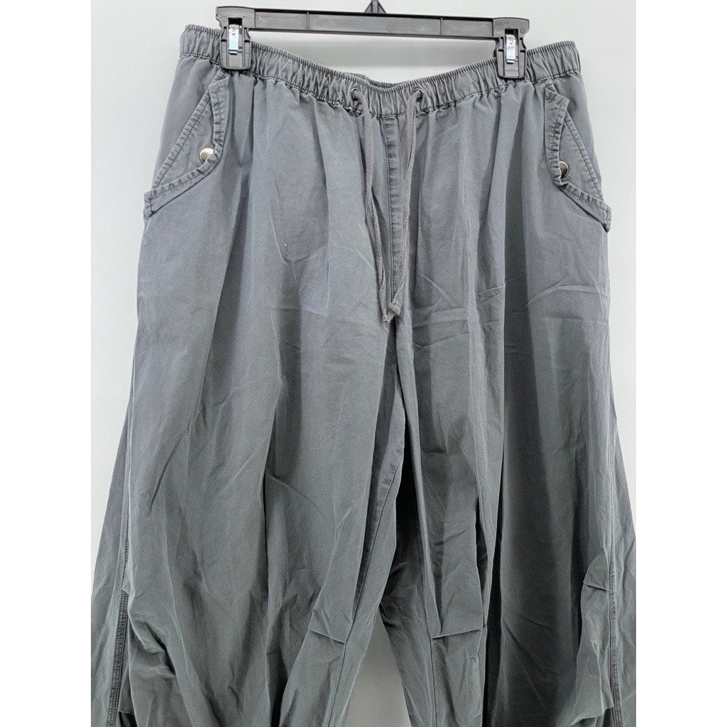 ASOS DESIGN Women's Charcoal Solid Drawstring Pull-On Streetwear Jogger Pant SZ8